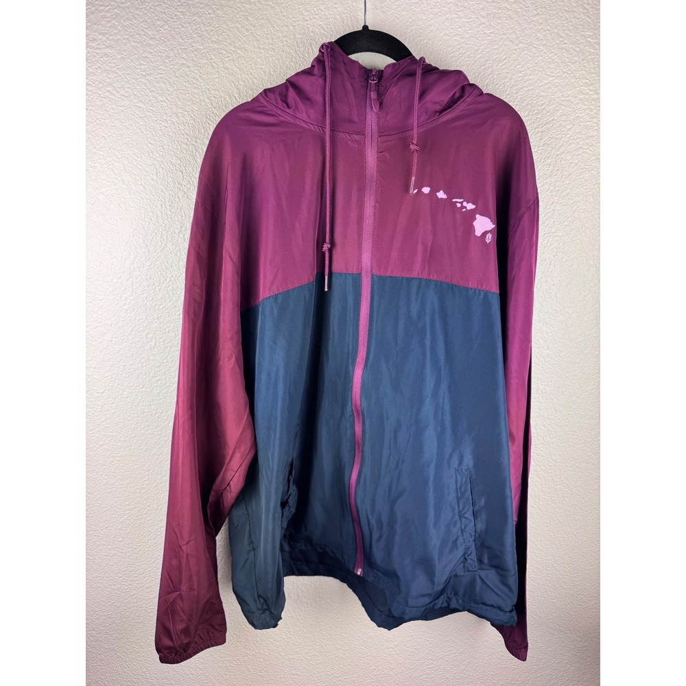 808 Clothing Co Maui Hawaii Windbreaker Jacket Mens XXL Aloha Resort Waterproof‎